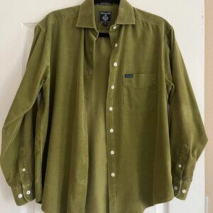 Vintage | Faconnable | Corduroy | Women's Button Down Shirt | Size: SMALL